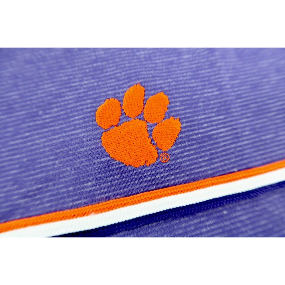 Nike Clemson Tigers Shirt Mens XXL Purple Golf Polo Dri Fit‎ Short Sleeve 2XL